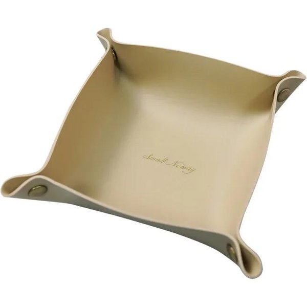 SkłAdany Organizer W Stylu Nordyckim, SkóRzana Taca Do Przechowywania, Organizer Na Biurko Na Klucze, BiżUterię, Kosmetyki, PudełKo Do Przechowywania, Dekoracja Domu 15X15Cm-image