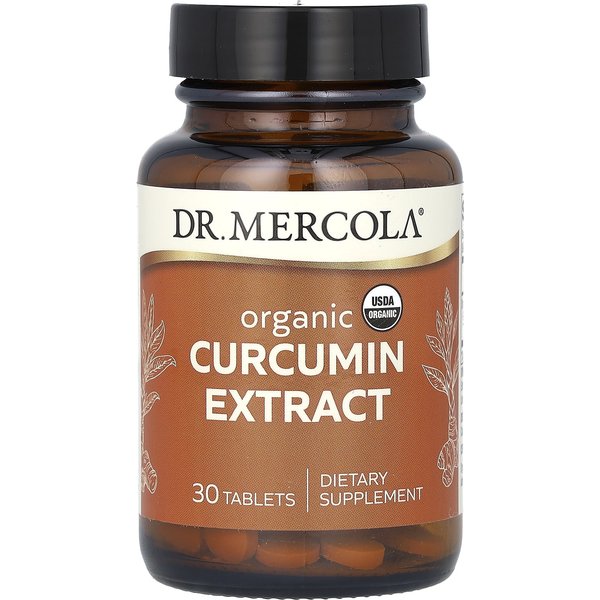 Dr. Mercola, Extracto De Curcumina OrgáNica, 30 Comprimidos-image