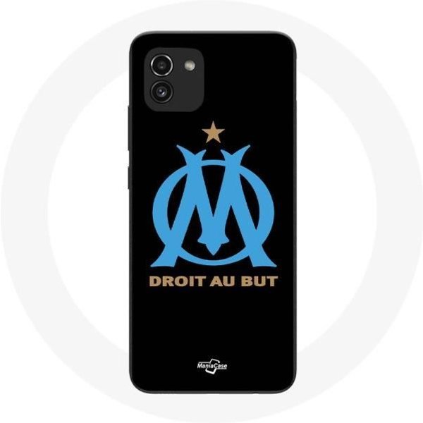 Funda - Olympique De Marsella - Samsung Galaxy A03 - Silicona - Flexible - Deportivo Negro-image