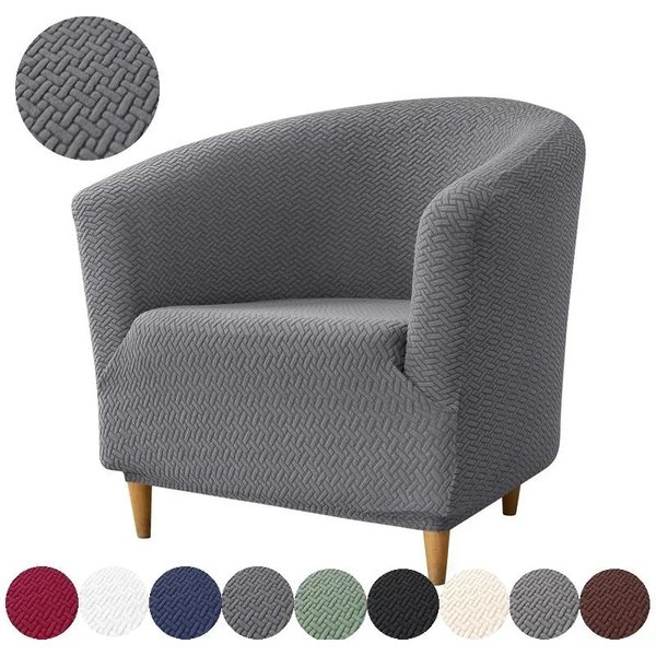 Fundas EláSticas Para SillóN Club Fundas EláSticas Jacquard Para Sofá Club SillóN Individual Tipo Tumbona Fundas Para Sofá Para Barra De Bar SalóN 1Piece-image