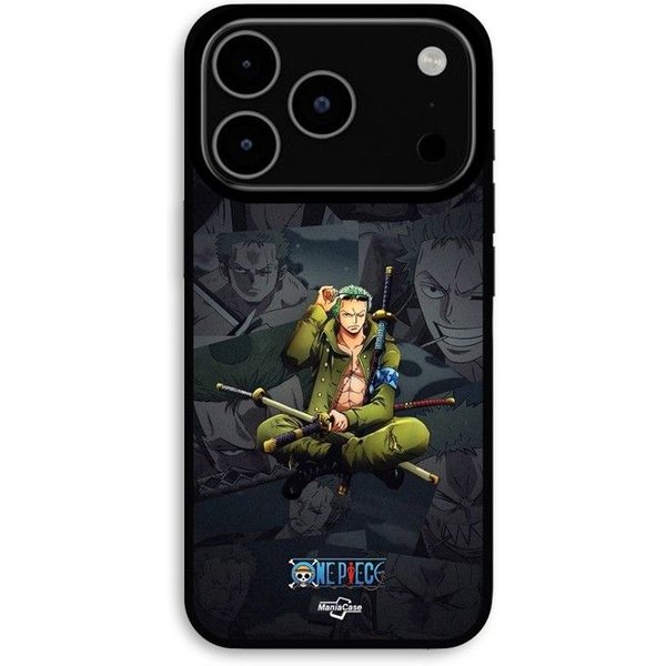 Etui Na Iphone 17 Pro Max One Piece Zoro Tapeta Manga Anime Maniacase Czarny-image