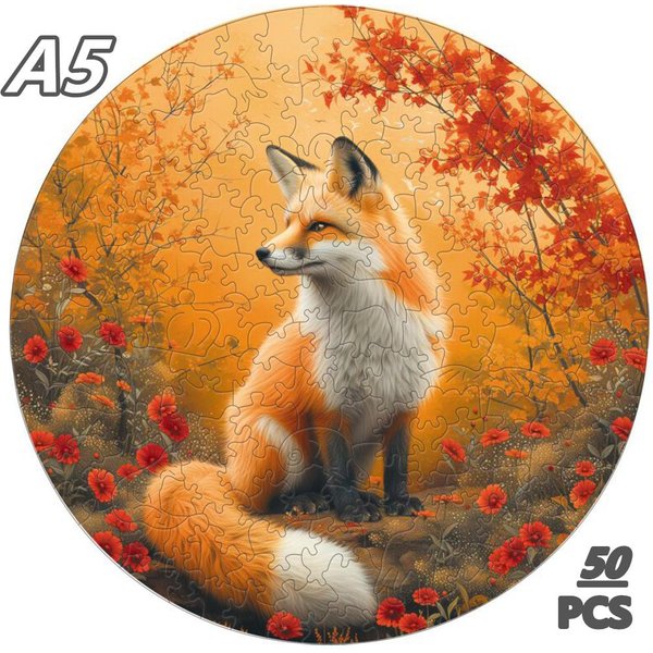 Unikalne Drewniane Puzzle ZwierzęTa Idealne Dla DorosłYch Dzieci Tajemniczy Lew Puzzle 3D Prezent Interaktywne Gry Zabawka Edukacyjna Cudowne Orange-image