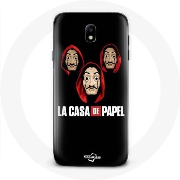 Funda Para Samsung Galaxy J7 2017 Edge La Casa De Papel MáScara Y Logo-image