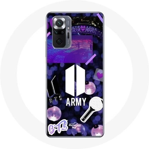 Funda Para Xiaomi Redmi Note 10 Pro Bangtan Sonyeondan BTS Logo Army Bomb Lightstick-image