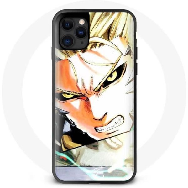 Funda De TeléFono - Genos One Punch Man - Iphone 12 Pro - Flexible - ProteccióN Contra Golpes - Anime-image