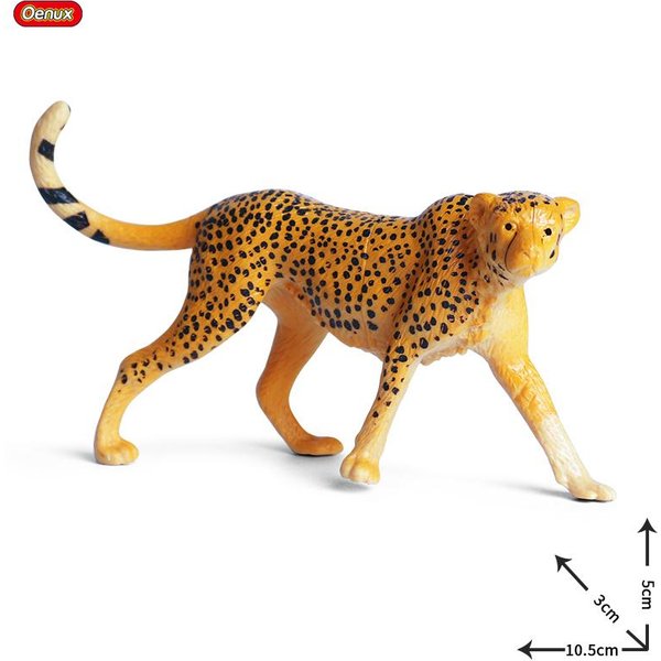 Oenux Zoo World Animal Salvaje LeóN Ciervo Tigre Elefante Modelo Figuras De AccióN Granja Cabra Caballo Vaca PVC Educativo Lindo Juguete Para NiñOs-image