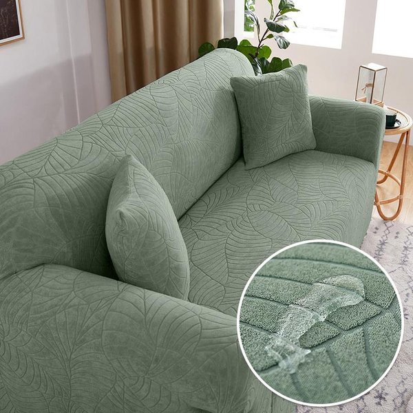 Pokrowiec Na Sofę Do Salonu Gruby Elastyczny Pokrowiec żAkardowy Na Sofę, Kanapę, Fotel 1/2/3/4-Osobowy NarożNik W KształCie Litery L 2 Seater 145-185Cm-image