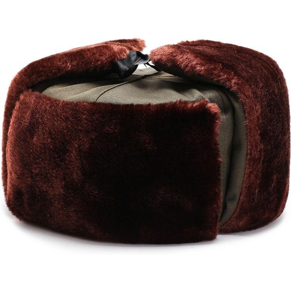 Gorro Lei Feng Para Hombre Invierno ProteccióN Para Las Orejas Cortavientos FríO Gorro Nordeste AlgodóN Grueso CáLido Para Ciclismo Al Aire Libre One Size Black-image