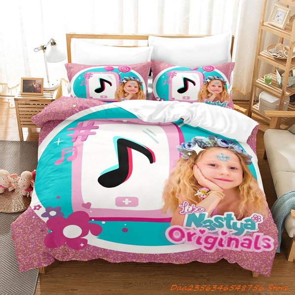 ColeccióN De Ropa De Cama Like Nastya Individual Twin Matrimonial Queen King Size ColeccióN De Camas Dormitorio Adulto NiñO Fundas NóRdicas Colecciones 3D Anime Con Ropa De Cama Co US Queen(228X228Cm)-image