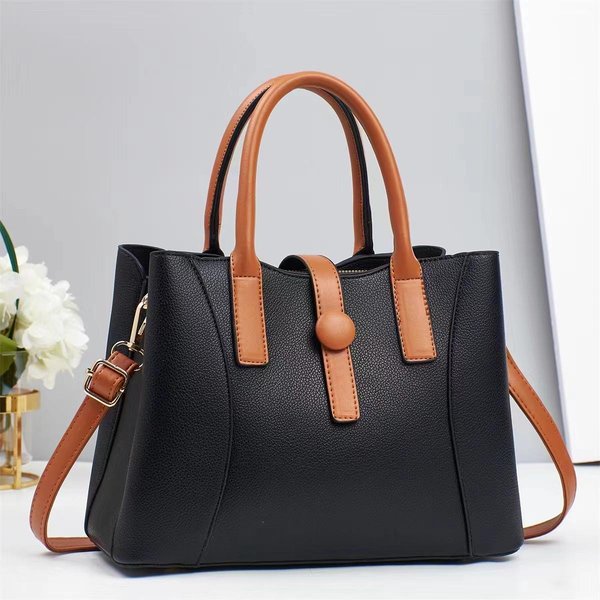 Bolso De Mano Nuevo Patchwork Bloque De Color Bolso De Hombro MacarróN Bolso De Hombro Multicapa Gran Capacidad Bolso Cruzado Multifuncional .-image