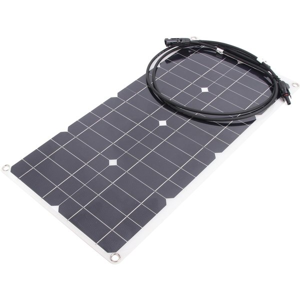 Panel Solar Flexible 25W 16V Monocristalino Cargador De Panel Solar PortáTil Para Rvs Yates Coche 12V-image