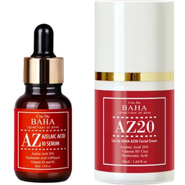 Cos De Baha Serum De ÁCido Azelaico AZ 10%, Serum AZ 15% 30Ml, Crema AZ 20% 50Ml (11 Opciones) #Az 10 Serum 30Ml + AZ 20 Cream 50Ml-image