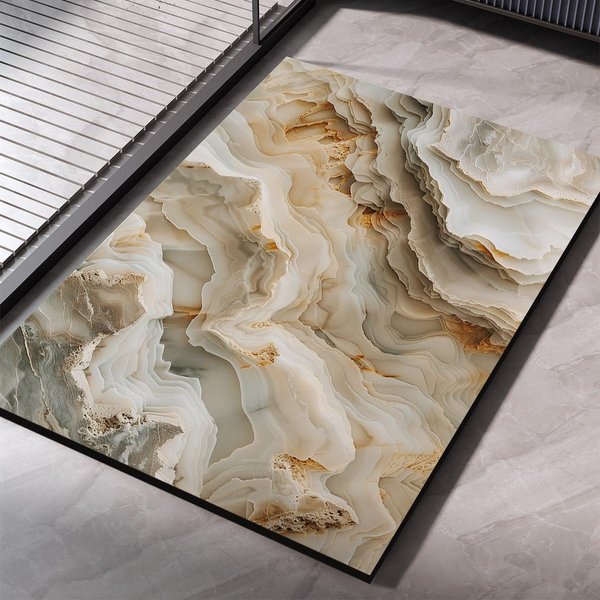 Alfombra De BañO De Diatomita, Felpudo Para Pies, Alfombrillas De BañO De Secado RáPido, Alfombra De Ducha Antideslizante, Alfombra Para Inodoro, Felpudo, Lavable 60Cmx90Cm-image