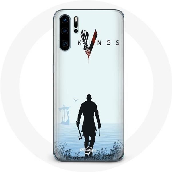 Funda De ProteccióN - Maniacase - Huawei P30 - Vikingos - Ragnar Lothbrok - Flexible - Blanco-image