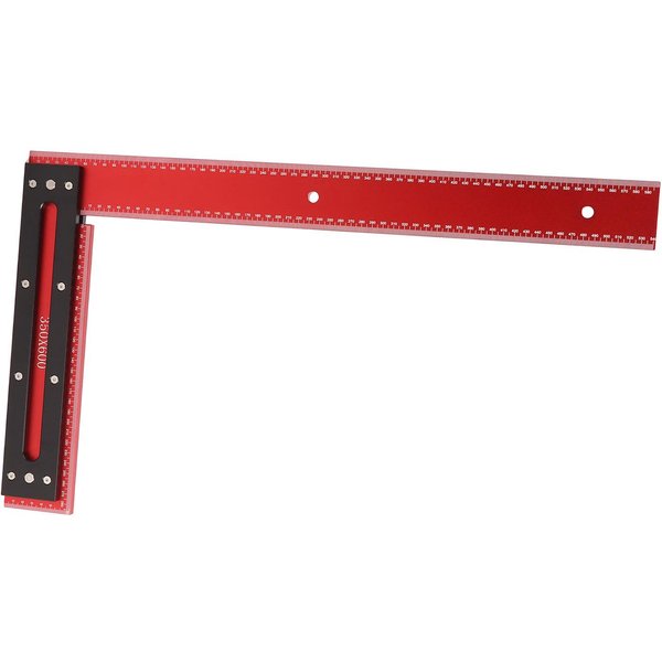 Regla De Madera En Forma De L Herramienta Carpintero CarpinteríA ÁNgulo L Mediciones Cuadrado Aluminio Acero Red-image