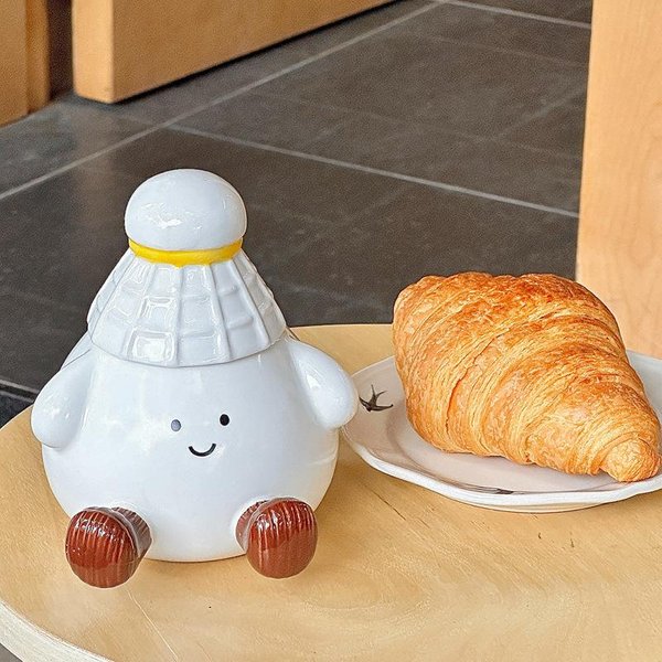 Uroczy Zabawny Ceramiczny Kubek Do Badmintona Z Pokrywką Dziewczyna O Dobrym WygląDzie Kubek Do Picia Wody Prezent Urodzinowy PamiąTka 301-400Ml-image