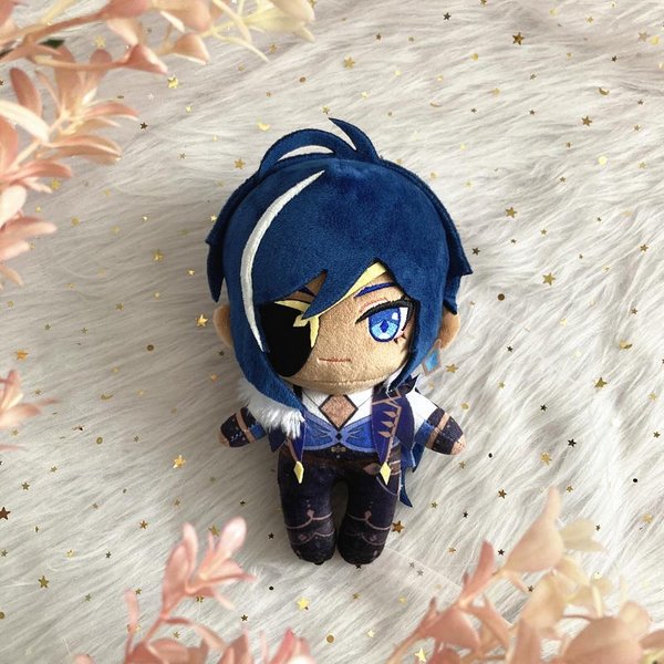Anime Genshin Impact Kaeya Pluszowa Lalka Zabawka Gra Urocza MięKka Wypchana Poduszka Prezent Dla Dzieci 20Cm 20Cm-image
