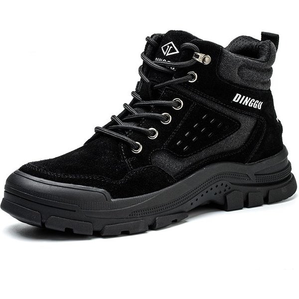 Botas De Seguridad Para Hombre Soldador EléCtrico Zapatos Indestructibles Con Puntera De Acero Botas De Trabajo Protectoras Anti-Aplastamiento Anti-PerforacióN Zapatos De Seguridad Laboral 39 Negro-image