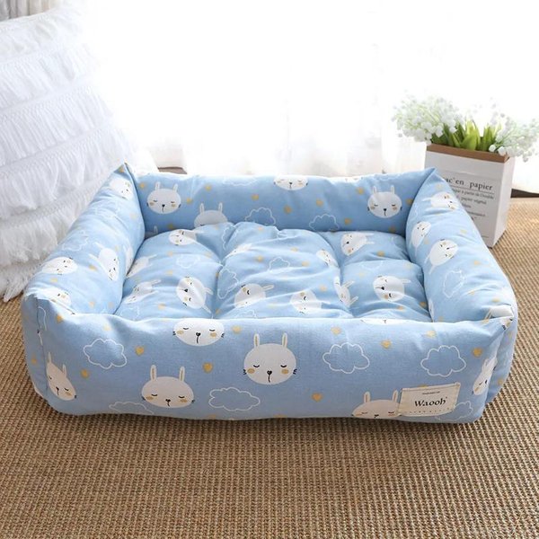 Cama Para Mascotas De Felpa SúPer Suave, Perrera Universal Para Cuatro Estaciones, CojíN Almohadilla Para Mascotas PequeñAs Y Medianas, Cama Para Gatos Nido Para Dormir, ColchóN CáLido Para Mascotas 60X70Cm-image