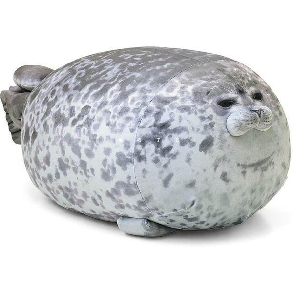 Almohada Foca Blob Enojada Rellena 3D Novedad LeóN Marino MuñEco De Peluche Juguete De Peluche Bebé Durmiendo Almohada Para Lanzar Regalos Para NiñOs NiñAs 20Cm-image