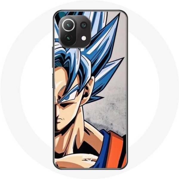 Funda Para Xiaomi Mi 11 Lite Anime Dragon Ball Goku Pelo Azul-image