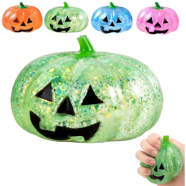Halloweenowa PierożKowa Zabawka Do ŚCiskania Squishy, Urocza Powoli PodnosząCa Się Zabawka Sensoryczna Do ŚCiskania I Redukcji Stresu, MięKka Kawaii Halloweenowa Zabawka Fidget Zielony-image