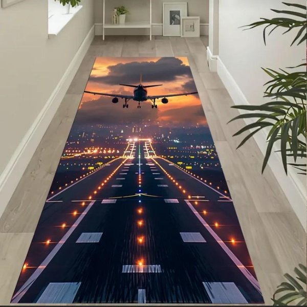 AntypośLizgowa DźWięKoszczelna Mata Dywanowa Na KrzesłO Komputerowe, Do Pokoju Gier Gabinetu Sypialni Wystroju Domu 40X120Cm 16X47Inch-image