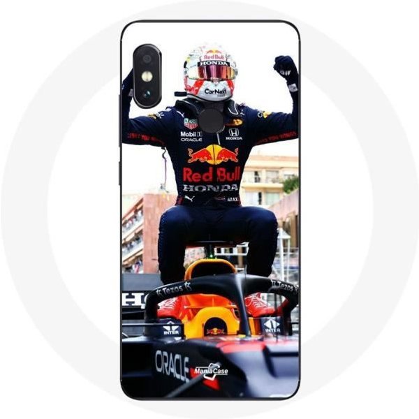 Funda Para Xiaomi Redmi Note 5 Pro FóRmula 1 Max Verstappen Piloto De Automovilismo F1 Negro Rojo Y Amarillo-image