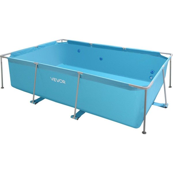 Piscina Elevada De Estructura, 3 X 2 X 0,762 M Rectangular De Acero Y Metal, Piscina Familiar Grande Rectangular Para Exterior, FáCil De Montar-image