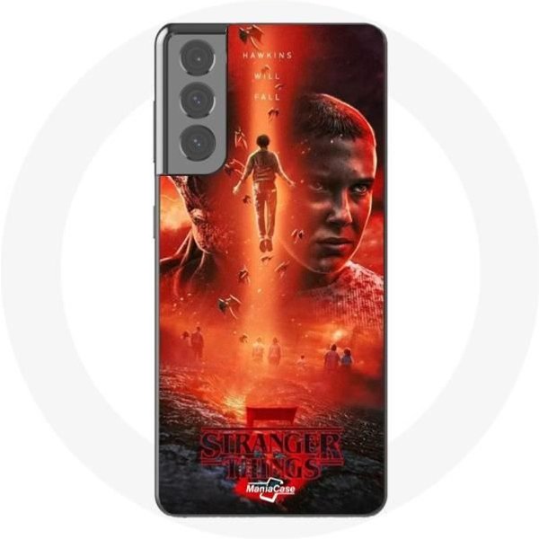 Funda - Maniacase - Samsung Galaxy S21 - Flexible - Negra - Stranger Things Temporada 5-image