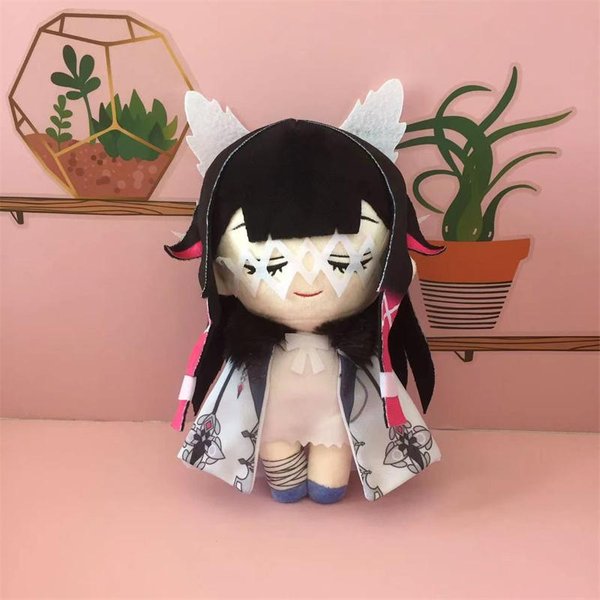 Anime Columbina Cosplay Pluszowa Lalka Zabawka Genshin Impact Fatui Damselette Gra Urocza MięKka Wypchana Poduszka 20Cm 20Cm-image