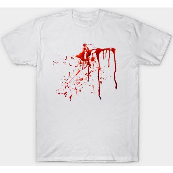 T Shirt Damski Bloody Mashup Harajuku Print Kawaii Tshirt Letnia Koszulka Damska Z KróTkim RęKawem Top Tee 4XL White-image