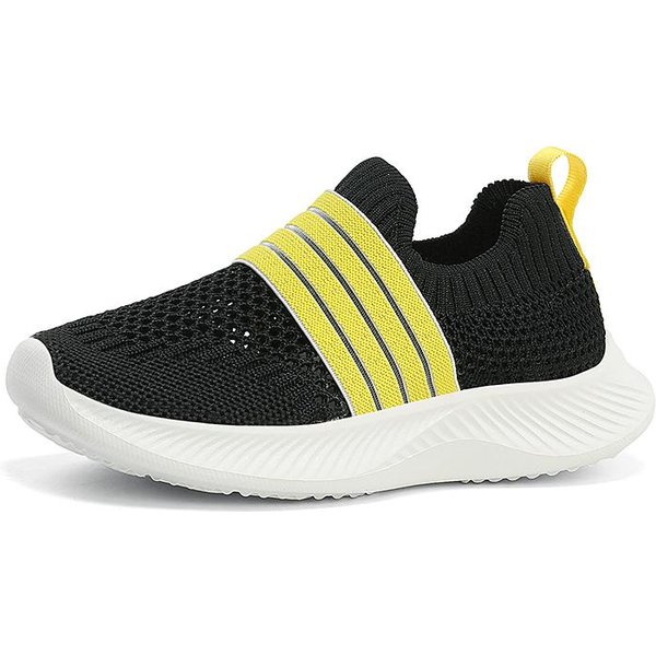 Zapatillas Deportivas Para Correr NiñOs Nuevas Zapatos Para NiñOs NiñOs Malla Transpirable Antideslizante Caminar Deportes Entrenamiento Suela Suave Exterior Zapatos Para NiñAs 39 Negro-image