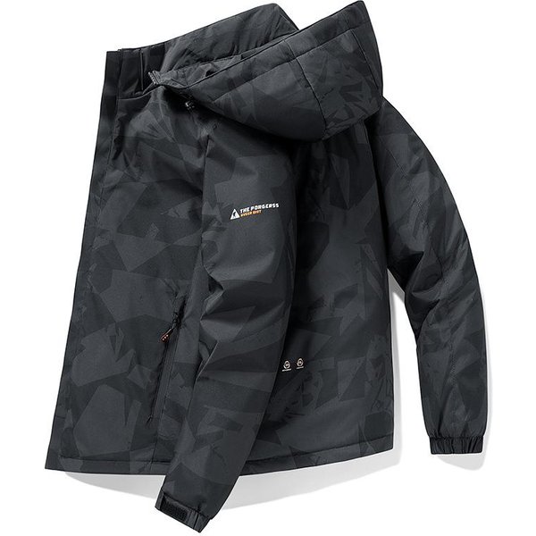 Chaqueta Acolchada Gruesa Para Hombre, CáLida Y Juvenil, Con Capucha, Para Invierno, Nueva 5XL Black-image