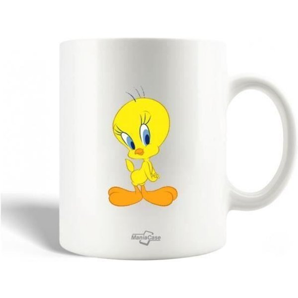 Taza - Maniacase - Titi Looney Tunes - Porcelana - CeráMica - Apto Para Lavavajillas Blanco-image
