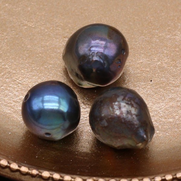3 Sztuk DużO Naturalne PerłY SłOdkowodne Nieregularne LuźNe PerłY Koraliki Do Tworzenia BiżUterii Naszyjnik DIY Bransoletka Kolczyki Akcesoria 3Pcs/12-13Mm-image