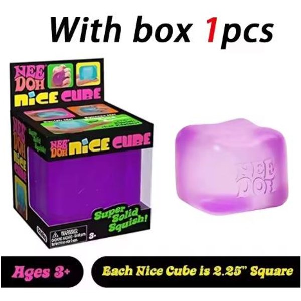 MáS De 100 Piezas Cubo Needoh Y Juguete Squishy Helado Nice-Sicle Alivio Sensorial Del EstréS Cubo Para Apretar Juguete Anti-Ansiedad Fidget Para ConcentracióN Tdah Verde-image