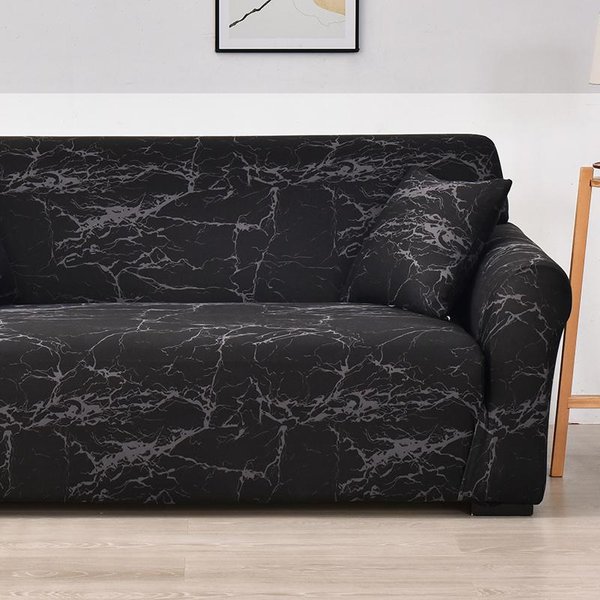Elastyczny Pokrowiec Na Sofę Antybrudny Pokrowiec Na Kanapę Ze Spandexu Ochraniacz Mebli Pokrowce Na Sofę Do Salonu Sypialni Biura Dekoracja Domu Xlarge(235-300Cm)1Pc-image