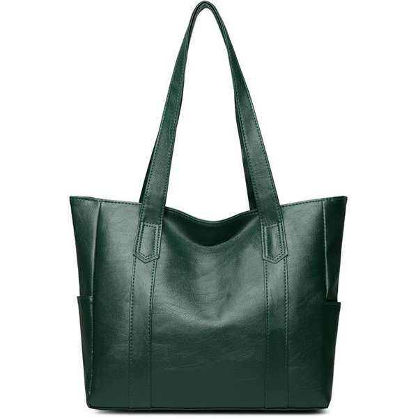 Nuevo Bolso De Moda Para Mujer Bolso De Hombro De Gran Capacidad Bolso De Madre Bolso De Mano Simple VersáTil Black-image