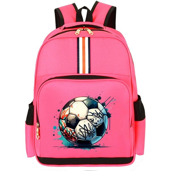 Mochilas Infantiles De FúTbol 3D Acuarela Adolescentes Amantes Del FúTbol Aficionados Mochila Escolar De JardíN De Infancia Impermeable Mochila Escolar De FúTbol Para NiñOs-image