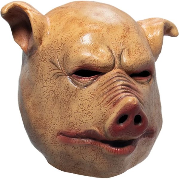 Straszna Maska Na GłOwę śWini Na Halloween, Impreza Cosplay, Straszne Maski ZwierzęCe, Maska Lateksowa Na Całą Twarz, Dekoracja Na Imprezę Halloweenową, Lateksowy Rekwizyt Beige-image