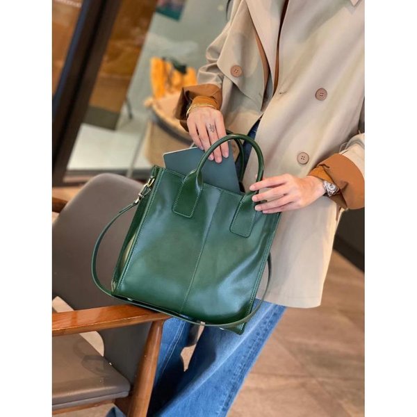 Bolso De Mujer De Piel AutéNtica, Nuevo Estilo, Moderno Y VersáTil, De Gran Capacidad, Bandolera De Un Solo Hombro, Bolso De Diana-image