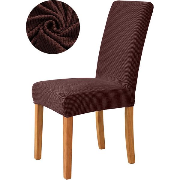 Funda EláStica Para Silla De Comedor Funda EláStica Gruesa Jacquard Para Silla De Cocina Funda Deslizante Para Comedor Cocina El Boda DecoracióN Del Hogar 1 Piece-image