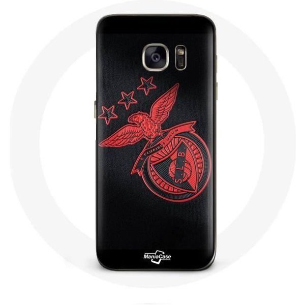 Funda - Maniacase - Samsung Galaxy S7 - Negro - Flexible - Motivo Benfica Negro-image