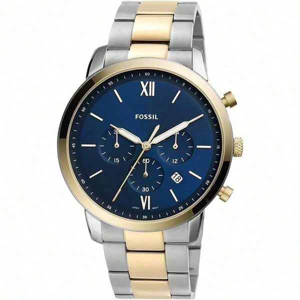 Reloj De Hombre Fossil Neutra CronóGrafo Cuarzo Esfera Azul NúMero De ArtíCulo. FS5706 Azul-image