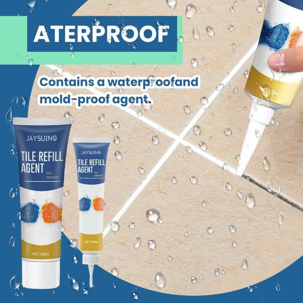 Sellador Impermeable Para Lechada De Azulejos Para Juntas En BañOs Cocinas Suelos A Prueba De Moho FáCil AplicacióN ReparacióN DIY One Size White-image