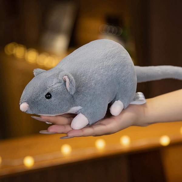 32Cm Nowa Mini MięKka Pluszowa Symulacja Myszki Pluszowa Lalka Wypchana Szczur Pluszowa Zabawka ZwierzęCa Maskotka Peluche Myszka Lalka Dla Zwierzaka 32Cm-image