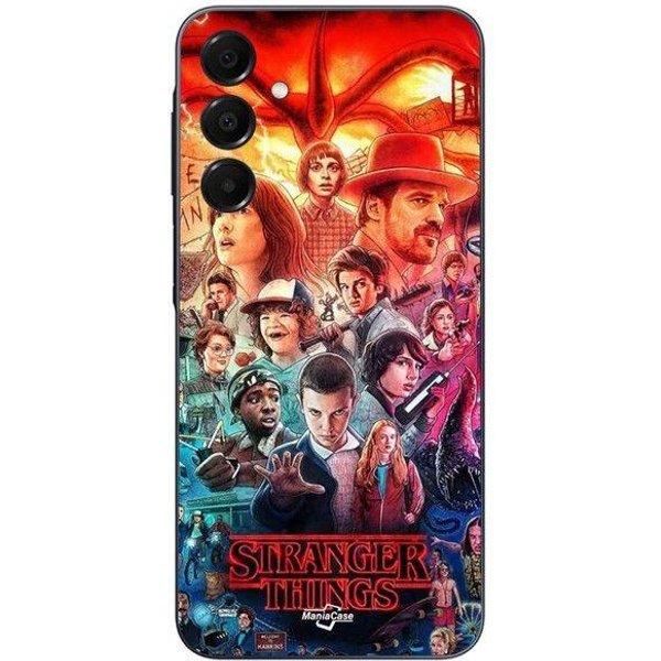Funda Para Samsung Galaxy A15 De La Serie Stranger Things Temporada 4 Maniacase Negro-image