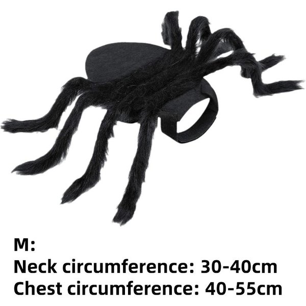 Kostium ZwierzęCy Psa I Kota Halloweenowy StróJ Transformacyjny PająKa Kostium ZwierzęCy Kostium Kota Psa Zabawny Cosplay Przebranie Ubranie Kostium Black-image