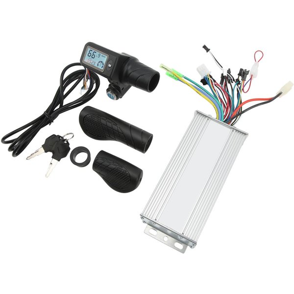 Motor De Bicicleta EléCtrica 36V 48V 1000W Controlador Sin Escobillas Panel LCD 805 PuñO Acelerador Dividido Para 22.5Mm-image